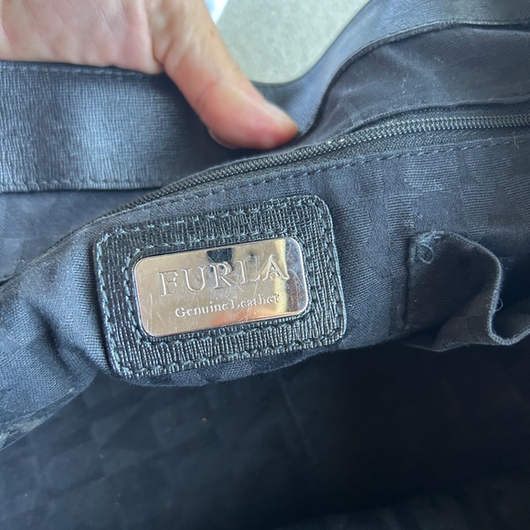 Furla Black Leather Handbag - Made in Italy - Picture 7 of 7